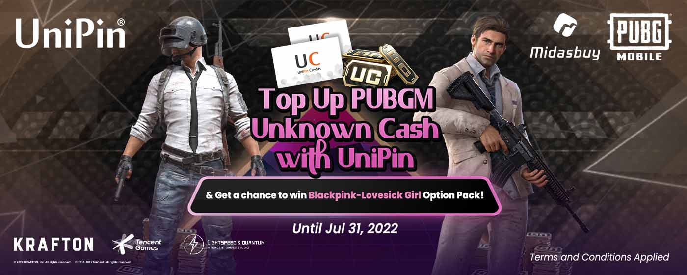 Top Up & Get PUBGM x Blackpink Gift Pack in UniPin! (PH)